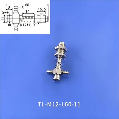1Pcs Manipulator Accessories Vacuum Suction Cup Side Intake T-Type Pneumatic Element Fixing Bracket(TL-M12-L60-11) in Saudi Arabia