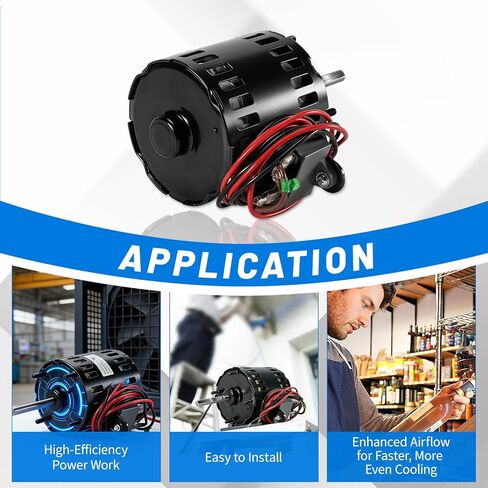 13-13190 Fan Motor Compatible with Master-Bilt Commercial Refrigeration CPB0501C-A, CPF150DC-A, CPF151DC-A, CPX151DC-A, Replacement YDK-38-4, 208-230V 50/60Hz CCW PSC in Kuwait