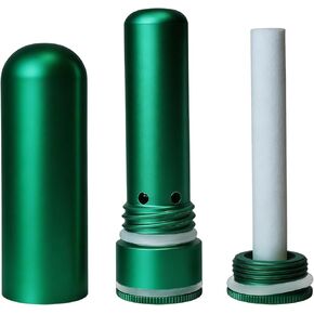 No-Leak Metal Aromatherapy Inhaler, Essential Oil Nasal Diffuser Featuring Wick Holder for Easy Filling & Long-Lasting Scent, BPA-Free Travel Stick for Anxiety Relief - Red in Saudi Arabia