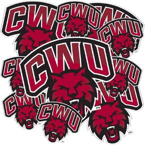 ملصق جامعة واشنطن الوسطى لصبار الصحراء Wildcats CWU Wellington ملصق من الفينيل لزجاجة مياه الكمبيوتر المحمول ورقة قصاصات السيارة T3 (النوع 3-1) in Kuwait