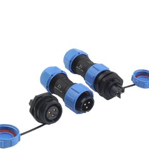 SP/LP17 2/3/4 Pin Back Nut Butt Wire Cable Connector Quick Screw Crimp Male Female No Welding 1Pcs(LP17-3L) in Kuwait