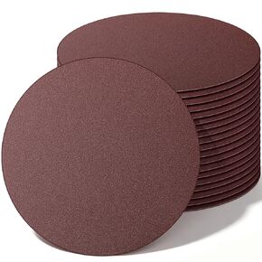 20 Pcs 9 Inch 240 Grit Sanding Discs for Hand Radial Sander 9" Round Hook & Loop Sandpaper for Hand Sanding Tool Aluminum Self Stick Oxide Sander Disc for Drywall Floor Woodworking Metal in Kuwait
