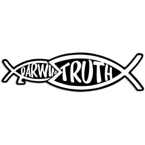 ملصق JR Studio مقاس 2 × 7 بوصة من Christian Truth Eats Darwin Fish Shape - يسوع المسيح الله الكتاب المقدس من الفينيل ملصق سيارة مقاوم للماء ملصق ممتص للصدمات in Kuwait