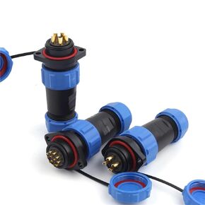 SP21 Back Nut 2/3/4/5/7/9/12 Pin Connector Welding Flange Type Socket Electrical Wire Connectors 1Pcs(SP21-7F) in Kuwait