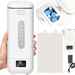 TSA Approved Battery Operated Insulin Cooler Travel Case with Temperature Display,36℉ to 68℉ Adjustable,Fast Cooling,Up to 8hrs Quiet Operation,Protable Medication Cooler for Travel,2-Year Warrnaty in Saudi Arabia