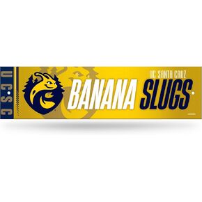 لافتة شارع معدنية قياسية من Rico Industries NCAA UC Santa Cruz Banana Slugs مقاس 4 بوصة × 15 بوصة ديكور منزلي - غرفة النوم - المكتب - كهف الرجل in Kuwait