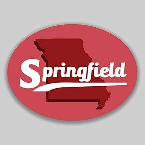 Springfield Missouri Oval Vinyl City Town College University Vinyl Decal Sticker Car Waterproof Car Decal Bumper Sticker 5" in Kuwait