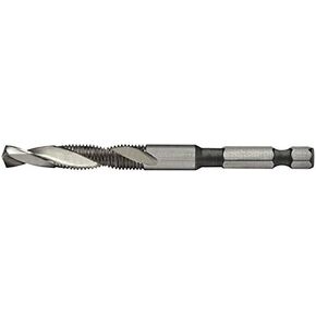 Alfa Tools DTML66106 10-32 High-Speed Steel 135° Split Point Bright Finish Combination Drill with Tap 1/4 Hex Shank (12 Pack) in Kuwait