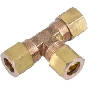 Fit 5/16" Tube Brass Tee 3 Ways Compression Union Fitting Water Gas Oil Connector IHNIEAEW in Kuwait