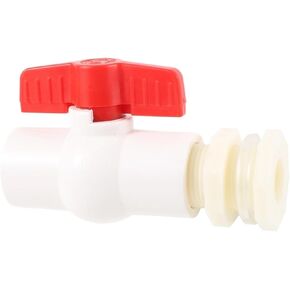 1/2 "3/4" ABS البلاستيك خزان المياه موصل مع PVC الكرة صمام خزان الأسماك حوض السمك منفذ دلو موصل استنزاف وصلة أنابيب (1/2 ") in Kuwait
