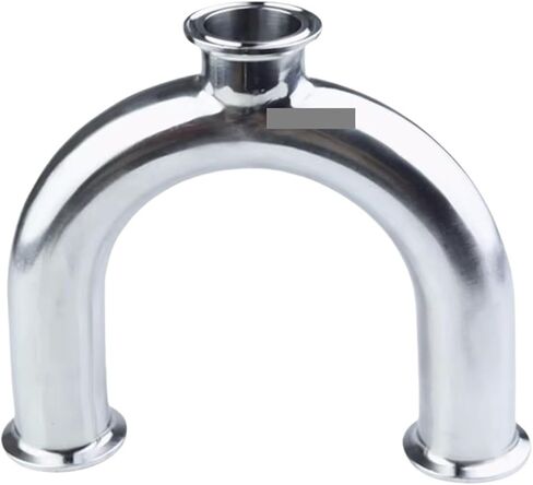 32mm Pipe OD 1.5" Tri Clamp U Shaped Bend 3 Way SUS 304 Stainless Fitting Spliter Beer IHNIEAEW in Kuwait