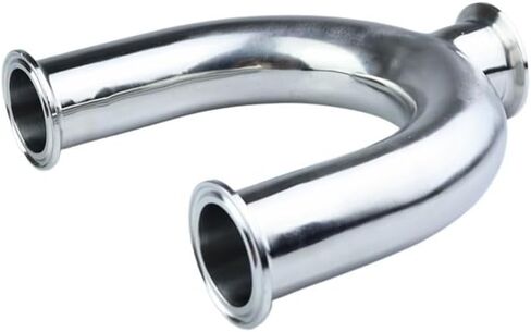 32mm Pipe OD 1.5" Tri Clamp U Shaped Bend 3 Way SUS 304 Stainless Fitting Spliter Beer IHNIEAEW in Kuwait