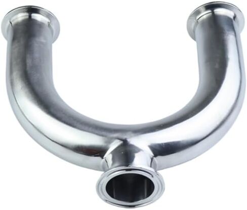 32mm Pipe OD 1.5" Tri Clamp U Shaped Bend 3 Way SUS 304 Stainless Fitting Spliter Beer IHNIEAEW in Kuwait