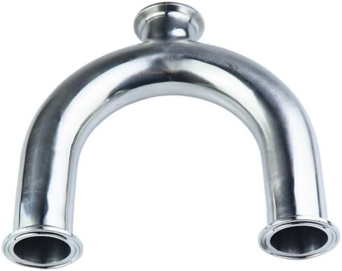 32mm Pipe OD 1.5" Tri Clamp U Shaped Bend 3 Way SUS 304 Stainless Fitting Spliter Beer IHNIEAEW in Kuwait