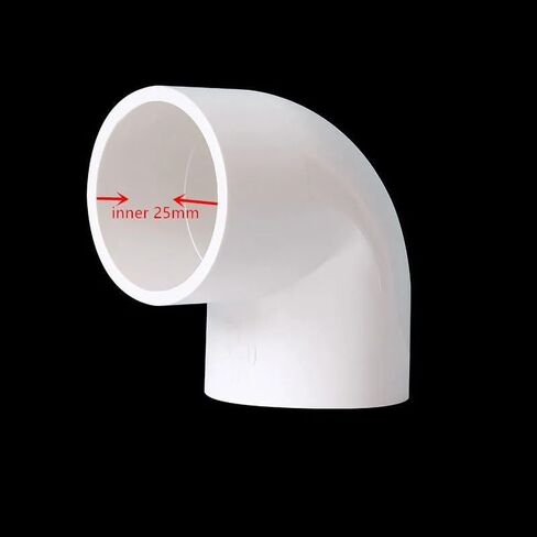 5 قطعة/الوحدة 25 مللي متر PVC 90 درجة الكوع الأنابيب موصلات سقي أنبوب أنابيب الري تركيبات IHNIEAEW in Kuwait
