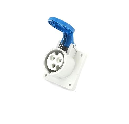 Male and Female Butt and Socket 16A 32A IP44 Waterproof Industrial Connector Exposed and Concealed Blue(LX 324Z 4 core 32A) in Kuwait
