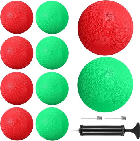 Playground Balls Inflatable Dodgeballs Kickball with Hand Pump Rubber Handball Bouncy Dodgeballs for Outdoors Gym Camps Picnic in Kuwait
