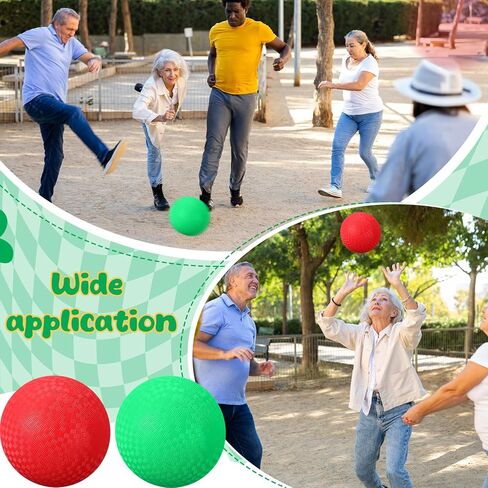Playground Balls Inflatable Dodgeballs Kickball with Hand Pump Rubber Handball Bouncy Dodgeballs for Outdoors Gym Camps Picnic in Kuwait