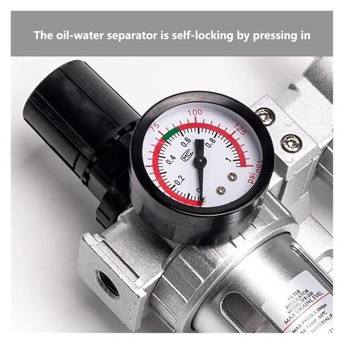 1/5/20 Pcs SFC400 1/2 SFC300 3/8 SFC200 1/4 Air Filter Pneumatic Parts Regulator Oil-Water Separator Steam Trap Compressor regulating Valve(SFC-400,20 Sets) in Saudi Arabia