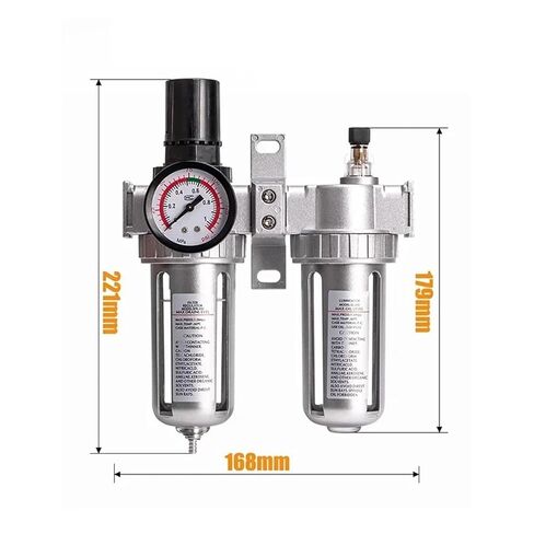 1/5/20 Pcs SFC400 1/2 SFC300 3/8 SFC200 1/4 Air Filter Pneumatic Parts Regulator Oil-Water Separator Steam Trap Compressor regulating Valve(SFC-400,20 Sets) in Saudi Arabia