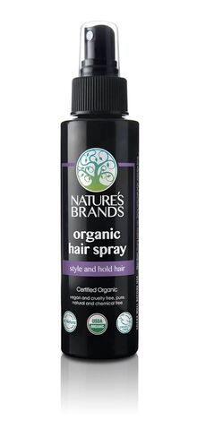 Nature's Brands Organic Hair Spray, 8 Oz - Biotin-Enriched Non Toxic Hairspray with Green Tea, Sage & Geranium Oil for Long-Lasting Hold, Shine, Frizz Control, and Volume Boost - Paraben-Free, Vegan in Kuwait