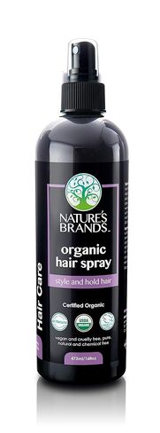 Nature's Brands Organic Hair Spray, 8 Oz - Biotin-Enriched Non Toxic Hairspray with Green Tea, Sage & Geranium Oil for Long-Lasting Hold, Shine, Frizz Control, and Volume Boost - Paraben-Free, Vegan in Kuwait