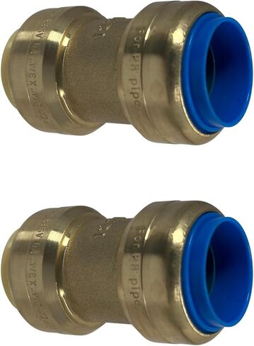 2 قطعة XFITTING 3/4" X 3/4" PB (البولي بوتيلين) وصلات تحويل قابلة للتحويل - نحاس in Kuwait