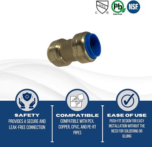 2 قطعة XFITTING 3/4" X 3/4" PB (البولي بوتيلين) وصلات تحويل قابلة للتحويل - نحاس in Kuwait