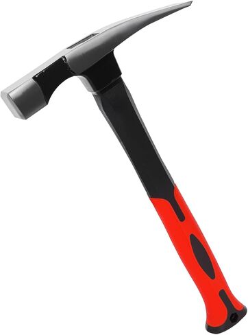 مطرقة ماسون من Bricklayer's Hammer - أداة بناء 16 أونصة مع هيكل فولاذي مزخرف وقبضة ممتصة للصدمات in Kuwait