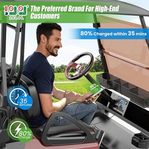 منافذ USB 2 في 1 مخرجات مزدوجة وشاشة LED مقياس جهد عالمي لسيارة النادي، EZGO & Yamaha، شحن سريع 3.1 أمبير، مقبس شحن آمن بغطاء معدني 9 فولت - 48 فولت مدخل جهد in Kuwait