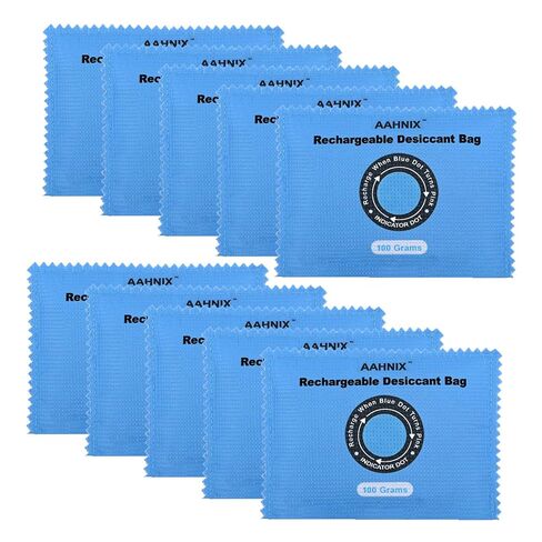 100g Rechargeable Silica Gel Packets, Moisture Absorbers for Storage Bins, Safe Dehumidifier Bags, Desiccant Packs for Closets, Cars, and Electronics in Saudi Arabia