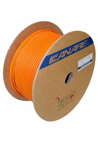 Canare Star، كابل ميكروفون رباعي، 24 AWG، Braid Shield، أسود، بكرة بطول 305 متر (1000 قدم) in Kuwait