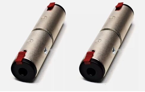 (2) Two Genuine NEUTRIK NA3JJ - 1/4" TRS Female Locking Jack Coupler Adapter in Kuwait