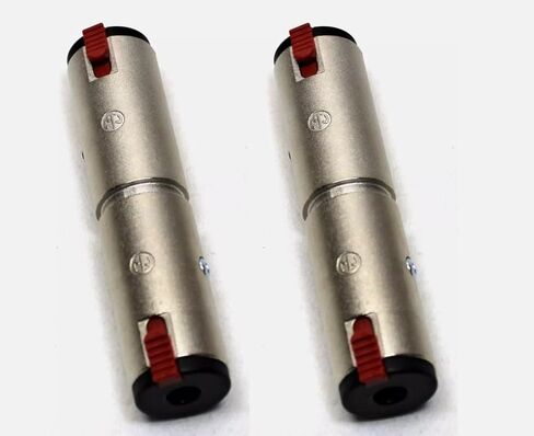 (2) Two Genuine NEUTRIK NA3JJ - 1/4" TRS Female Locking Jack Coupler Adapter in Kuwait