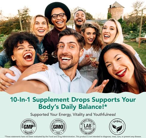 Soursop Bitters Liquid Drops 12-in-1 Complex - 2 Fl Oz | Enriched with Sea Moss, Moringa, Turmeric & Ashwagandha Extract | Herbal Tonic for Immune Support & Digestive Wellness | Vitamin C & D3 | Vegan in Kuwait