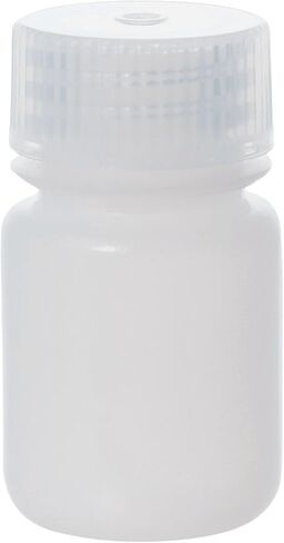 EISCO - زجاجات كاشف HDPE واسعة الفم سعة 30 مل مع أغطية من البولي بروبيلين، غير معقمة، عبوة من 12 قطعة، حاويات مختبرية شفافة مانعة للتسرب، نطاق درجة حرارة -100 إلى 120 درجة مئوية in Kuwait