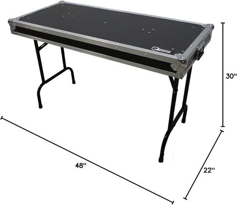 Harmony Audio HCTABLE48 Portable 48" Wide DJ Workstation Table 30" Height Fast Setup in Kuwait
