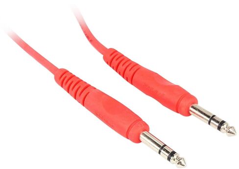 Rockville RCTR103O 3ft 1/4'' TRS إلى 1/4'' كابل متوازن TRS، 100% نحاس، صوت خالٍ من الضوضاء، PVC برتقالي متين، تصميم مرن، للموسيقيين وتسجيل الاستوديو in Kuwait