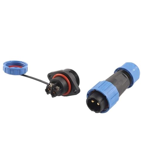 LP16/SP16 Connector 2/3/4 Pin Screw Connection Solderless Type Flange/Nut/Docking Connectors 1Pcs(Flange Type,4P) in Kuwait