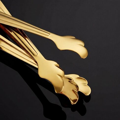 2 PCS Mini Tongs for Appetizer, Stainless Steel Ice Tongs Gold Small Party Dessert Tong Mini Sugar Tong for Coffee Bar, Desserts, Tea, Party, Ice Bucket, Appetizers in Kuwait