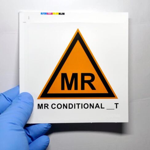 30-Set MRI Safety MR Safe Unsafe مشروط ملصق فينيل ملصق 4 × 4 بوصة مقاوم للماء 30 قطعة in Kuwait