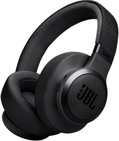 JBL Live 770NC - Wireless Over-Ear Headphones with True Adaptive Noise Cancelling with Smart Ambient, Up to 65 Hours of Battery Life, Comfort-fit Fabric Headband & Carrying Pouch (Black) (Renewed) in Saudi Arabia