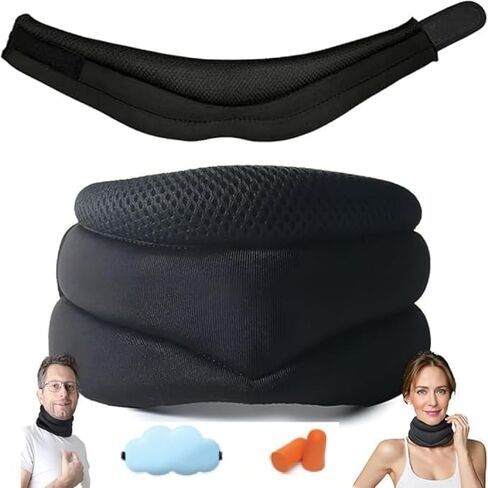 Neck Brace for Snoring Neck Support Adjustable Soft Cervical Collar for Relief of Sleep Apnea &Cervical Spine Pressure, 2025 Ergonomic Sleep Support for Comfortable Sleep, Women & Men in Saudi Arabia