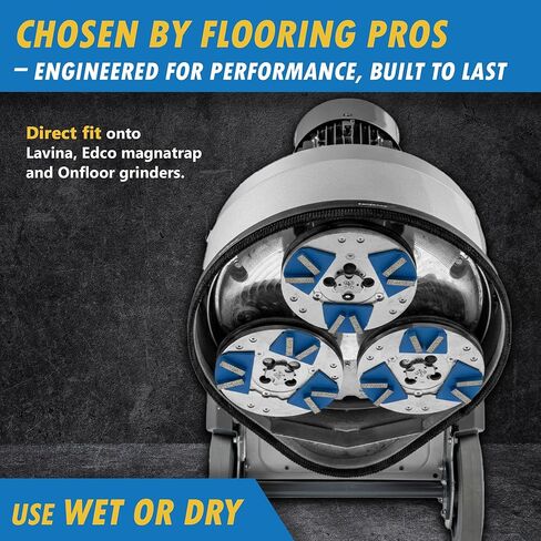 Diamond Grinding Discs for Lavina and Edco Magnatrap Grinders, Set of 3, Medium Bond, 30/40 Grit in Kuwait