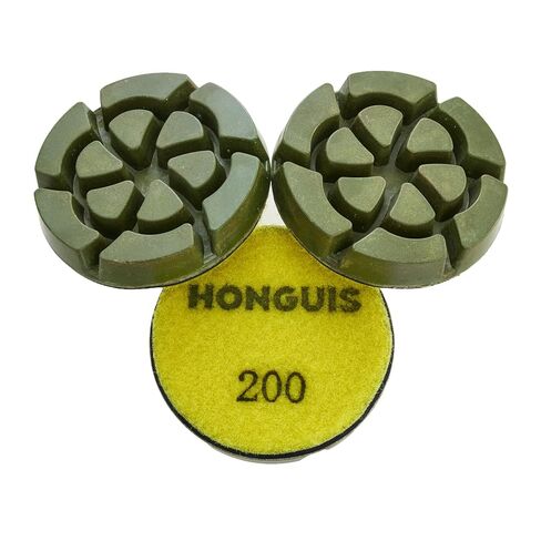 3 inch *12mm Resin Bond Diamond Polishing Pucks,Grit 400 Set of 3, Hook and Loop Polishing Pad,for Concrete Cement Rerrazzo Marble Granite Floor, Grit 400… in Kuwait