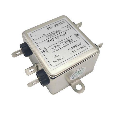 RV210-10A مرشح التيار الكهربائي أحادي الطور ذو التمرير المنخفض 220 فولت مضاد للتدخل (بولت RV210-10) in Kuwait