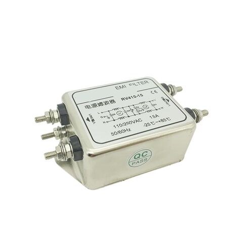 RV410-15A AC مرشح طاقة معزز أحادي الطور مزدوج القسم 220 فولت مضاد للتدخل in Kuwait