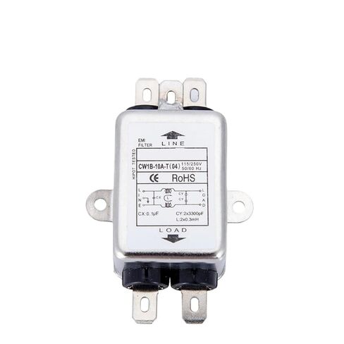 Power Filter 220V Anti-Interference 6A AC with line CW1B-10A-L (040)(CW1B -6A -L -040 Single Stage Outlet) in Kuwait