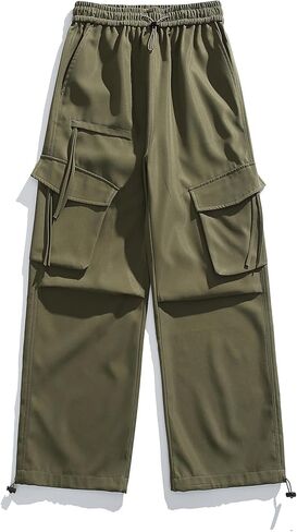 Women's Cargo Pants Casual Hiking Loose Fit with Utility Pockets Hight Waist Trousers in Saudi Arabia