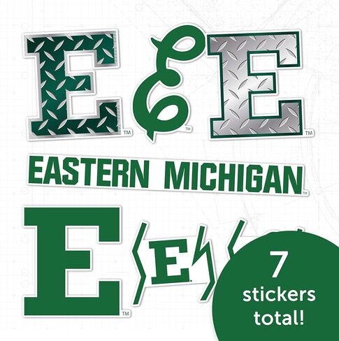 ملصق جامعة ميشيغان الشرقية لصبار الصحراء EMU النسور شارات الفينيل زجاجة ماء للكمبيوتر المحمول سجل قصاصات السيارة T2 (النوع 2-2) in Kuwait